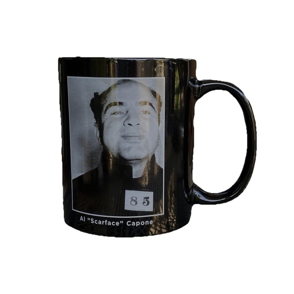 Al Capone Mug Coffee Cup Mugshot Alcatraz Transfer Info Alcatraz‎ Souvenir